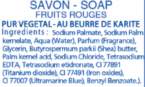 Savon Fruits Rouges 100g illustré